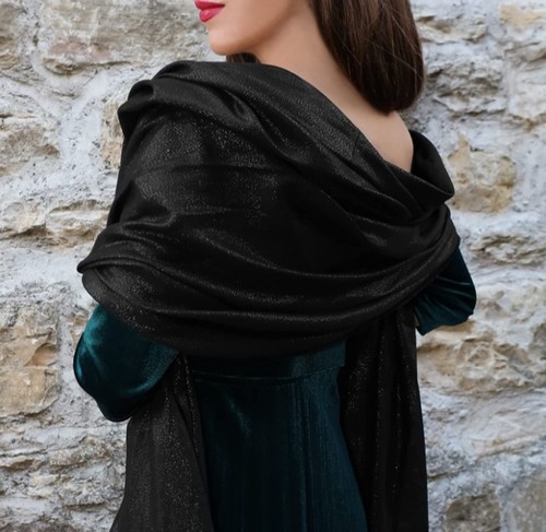 Stola nero coprispalle - stola,