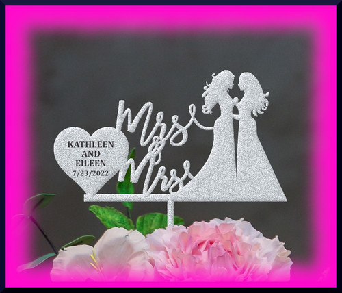 Mrs and wedding topper - mrs,