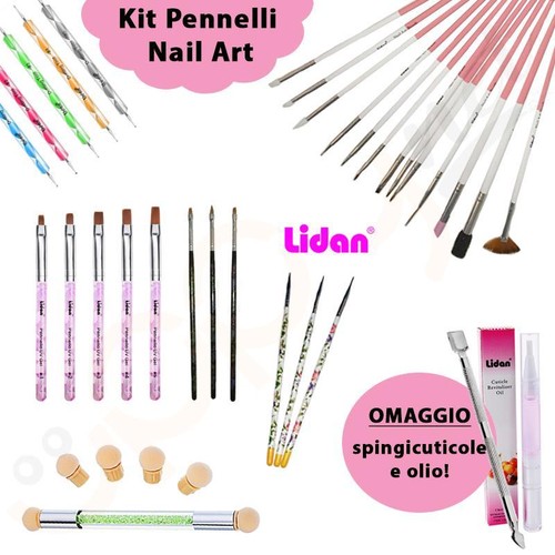 Kit pennelli nail art - nail, unghie