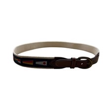 Cintura nautica pelle con - pelle,