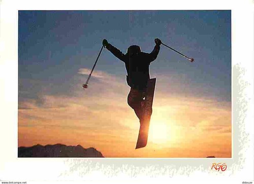 Carte postale sports - -, ski