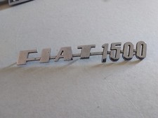 FIAT   1500  TARGA LOGO STEMMA ORIGINALE IN METALLO  LUNGO 20 CM