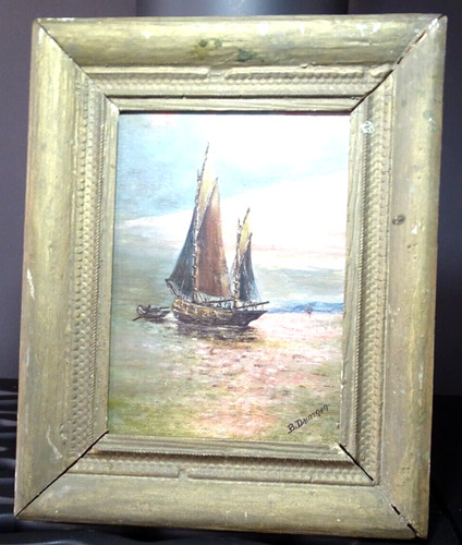 Huile sur panneau - huile, ème