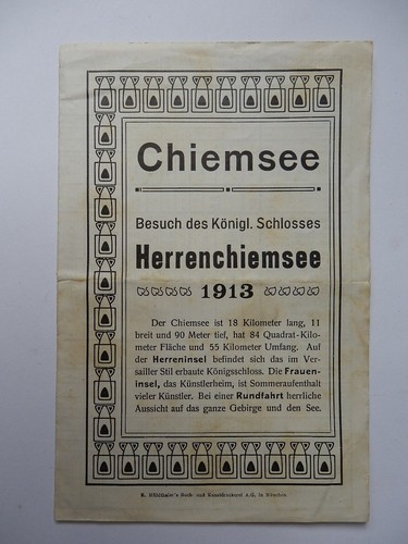 Orario timetable chiemsee 1913 - orario,