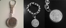 Bracciale portachiavi monete 500 1000 lire in argento antiche da collezione 