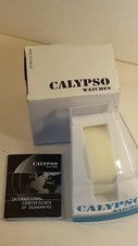 CALYPSO WATCHES -.SCATOLA PER OROLOGIO-VINTAGE-CON GARANZIA E CONTROSCATO-4+