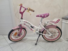 Bici bambina united flowers, 16'', bianca e rosa con fiori, buone condizioni