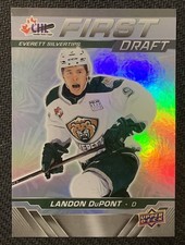 Inserto Landon DuPont PRIMA BOZZA! Scheda Silvertips 2024-25 CHL Everett FD-7