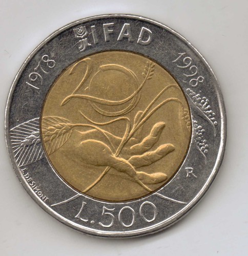 Italia 500 lire 1998 - 500,