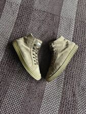 Sneakers alte HOGAN REBEL in camoscio e pelle da uomo taglia UK 7 1/2 colore marrone