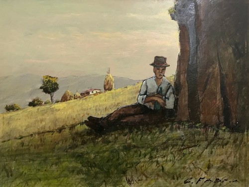 Dipinto olio tavoletta la - dipinto,