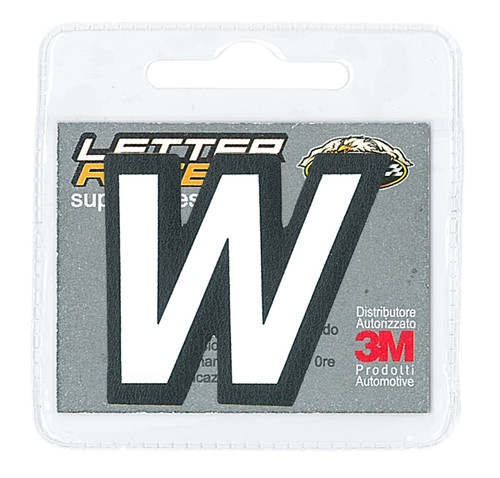 Lettera adesiva colore - lettera, "w"