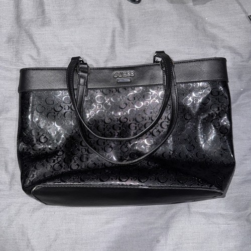 Guess classic black handbag - classic,