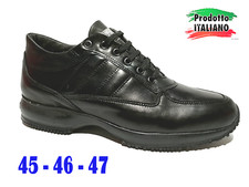 SCARPE UOMO CLASSICHE SPORTIVE  pelle 45 46 47 SNEAKERS  comodissime .   VV