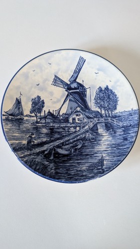 Handbeschilderd delft blauw - handbeschilderd,