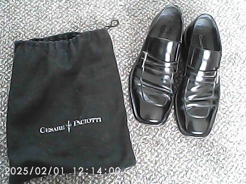 Slip uomo nero cesare - slip-on,