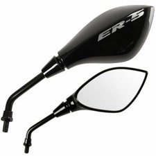 SPECCHI SPECCHIETTI MANUBRIO LIMITS LOGO ARGENTO KAWASAKI ER-5 500 ER5 ER 5