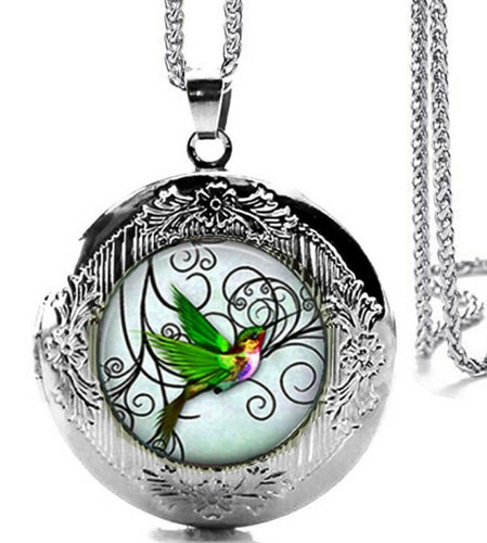 Collana colibrì tono - , argento