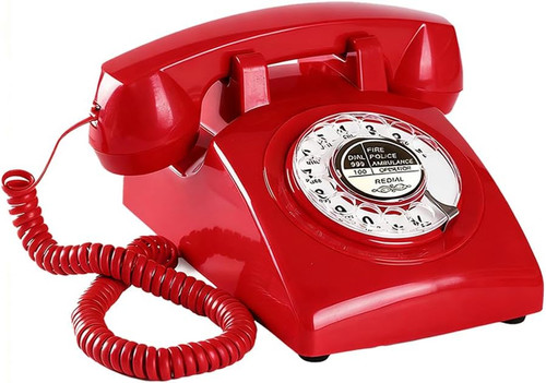 Telefoni rotanti rosso - rotanti,