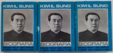 KIM IL SUNG. BIOGRAFIA. in 3 volumi. Baik Bong. Associazione Italiana... , 1974