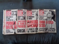 LOTTO RIVISTE '60 '70 "PICCANTI" ABC SETTIMANALE POLITICO E DI ATTUALITA'