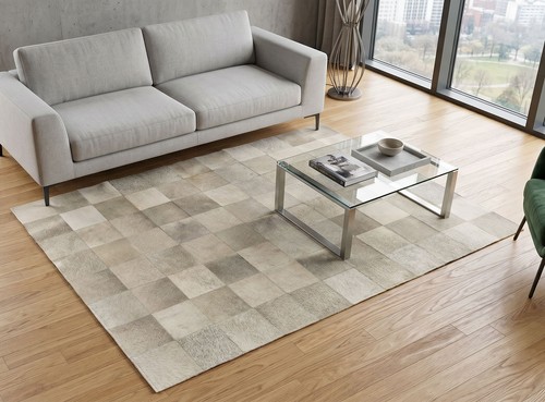 Tappeto patchwork pelliccia - , di