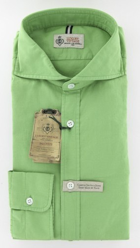 Camicia verde luigi borrelli - verde,
