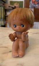 VINTAGE GOMMA GIOCATTOLO vinile BAMBOLA RAGAZZA GIAPPONE anni 70