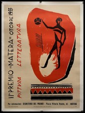 1955 * Manifesto Poster Originale "Guerricchio - II° Premio Matera - 1955" (A-)