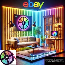 "Striscia LED RGB Multicolore 5M, Impermeabile, Telecomando, Decorazione Casa"