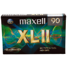 MAXELL XL II 90 TYPE 2 II CROMO NASTRO AUDIO VUOTO (1998) NUOVO SIGILLATO