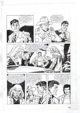 Nick Raider - Las Vegas! - p.95 - Renato Polese - Tavola Originale  - 1996