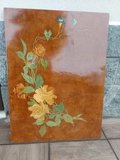 Quadro Legno Rose Intarsiato