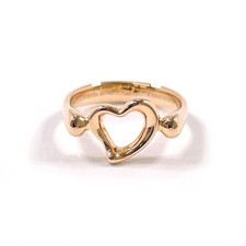 TIFFANY&Co. Anello cuore aperto Elsa Peretti K18 oro rosa US 4,25 (taglia USA) donna