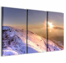 Quadro Moderno 100 x 60 cm Stampa su Tela Canvas 3 pz  Paesaggio Vesuvio 051