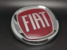 COMP. FIAT 500 Ø 95MM LOGO ROSSO SIGLA EMBLEMA FREGIO STEMMA SCRITTA BADGE TARGA
