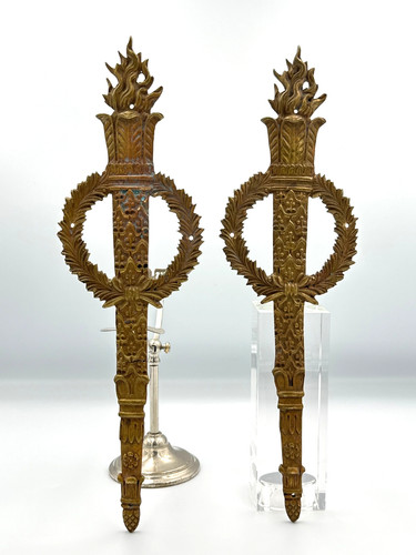 Antica coppia bronzo - di, m