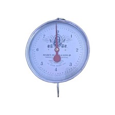 Bilancia da pesca vintage Reuben Heaton The Ever Ready scala peso 8 libbre