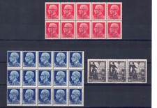 #14  3 blocchi di perfins nuovi di Regno (Imperiale e Proclamazione) siglati LT