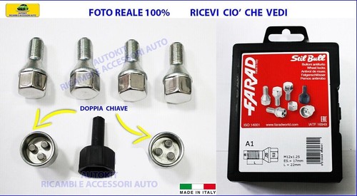 Kit bulloni antifurto - kit,