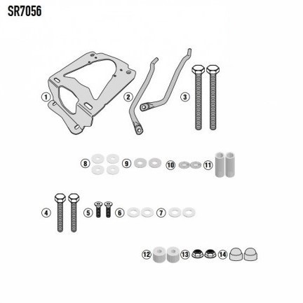 Kit portapacchi givi sr7056 - kit,