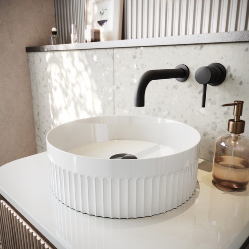 Lavabo appoggio scanalato - lavabo,