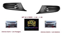 SET 2 GRIGLIA PARAURTI ANTERIORE PER VW GOLF 6 08 MOSTRINA TAPPO FENDINEBBIA