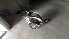 SAMAX Rimorchio Bicicletta Passeggino Bambini Carrello 360° Girevole Trasporto