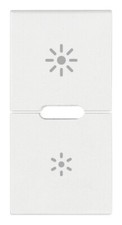 Vimar  19755.3.B  Due mezzi tasti intercambiabili 1 m simboli dimmer bianco