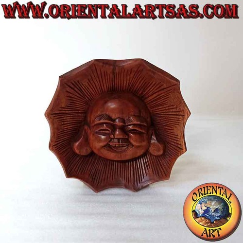 Scultura viso del buddha
