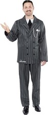 COSTUME CARNEVALE GOMEZ FAMIGLIA ADDAMS ADULTO LICENZA UFFICIALE