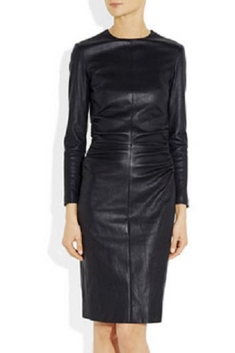 Abito bodycon vera pelle - vera,