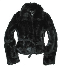 Giacca Pelliccia Nera Vero