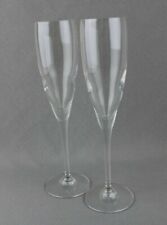 Coppia Set 2 Bicchieri VINTAGE FLUTE in vetro di Cristallo Champagne per da 